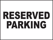 SAFETY SIGN (SAV) | General Signs - Reserved Parking